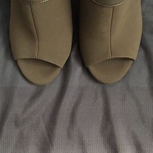 Olive gray heels